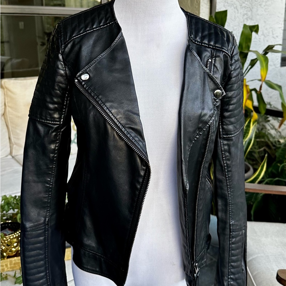 Top Shop vegan leather jacket